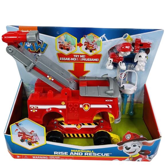 Paw Patrol Marshall Rise and Rescue Transforming Toy Firetruck w/Action Figure - Picture 1 of 5